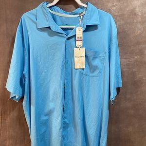 Carolina blue Tommy Bahama button down.